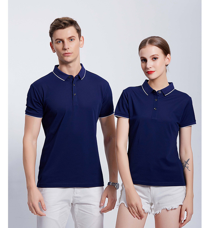 冰離子商務間色翻領短袖POLO衫通款